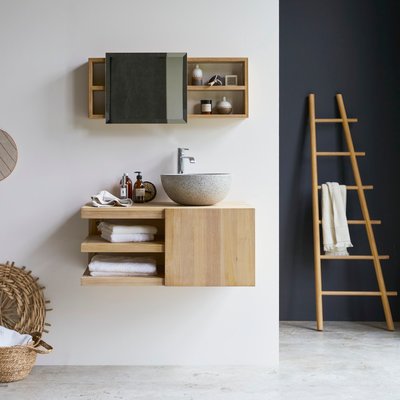 Meuble sous vasque en teck massif 90 cm TYPO TIKAMOON
