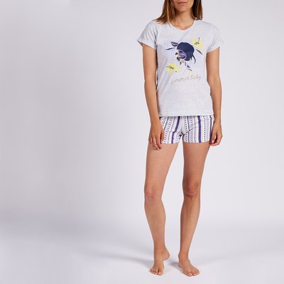 Pyjashort femme SUMMER LADY gris chiné MELISSA BROWN