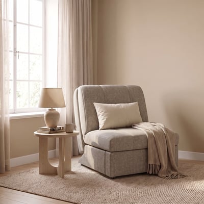 Rockford Chenille Single Sofabed with Foam Mattress ÉDITÉ