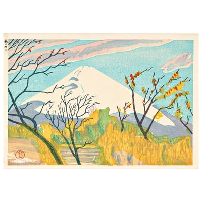 Affiche mont Fuji Koizumi Kishio  Fuji in Autumn THE DYBDAHL CO
