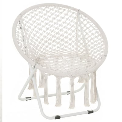 Chaise Moon Métal Gris OUTSUNNY