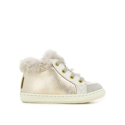Girls Trainers Lace Ups High Tops Canvas SHOO POM La Redoute