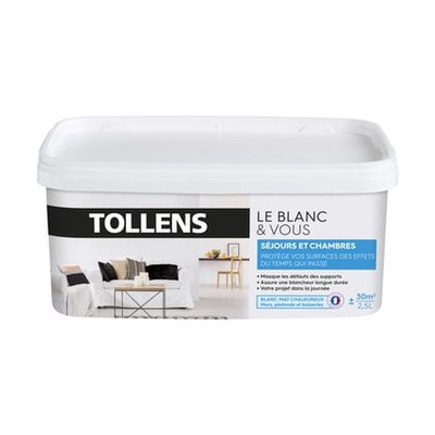 Peinture De Finition Le Blanc & Vous Mat 2,5 L TOLLENS