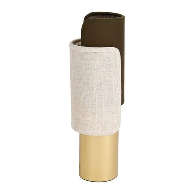 Lampe Métal Coton Lin Bourgeon DECORATIE