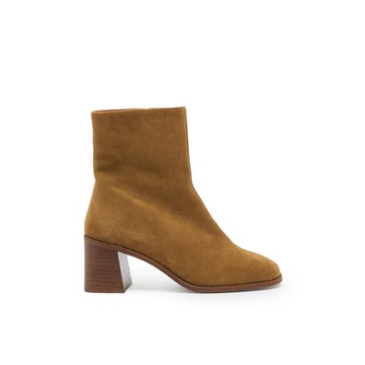 Boots À Talon en cuir HULSA MELLOW YELLOW