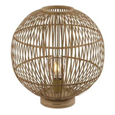 Lampe à poser boule en bambou HILDEGARD GLOBO LIGHTING