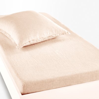 Lenzuolo con angoli bambino lino lavato, balza 30cm, Linot LA REDOUTE INTERIEURS