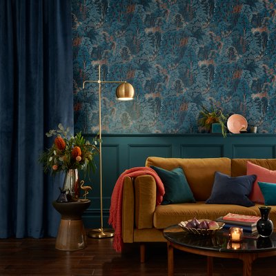 Papier peint New Eden Navy GRAHAM ET BROWN