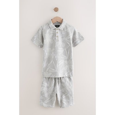 Polo jacquard et short ensemble NEXT