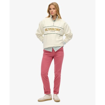 Pantalon chino à taille mi-haute SUPERDRY