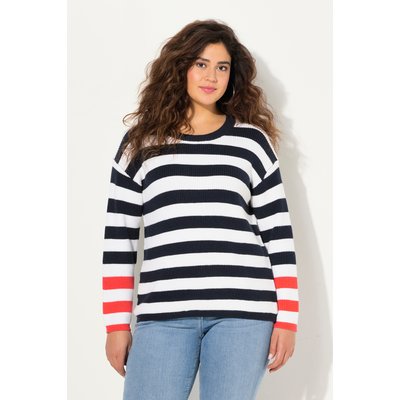 Pull rayé, col rond et manches longues ULLA POPKEN