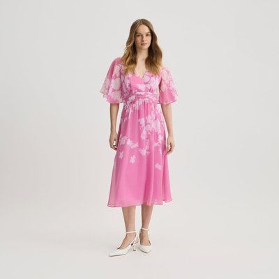 Robe élégante rose avec cape LIU JO
