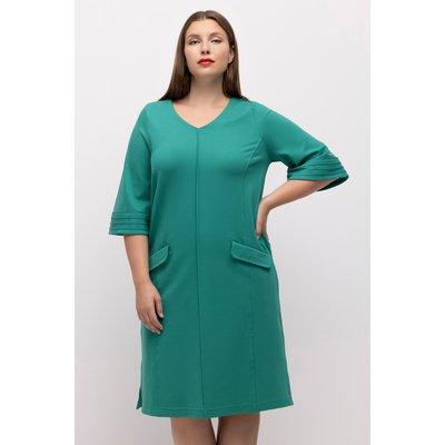Robe midi en point de Rome, ligne en A ULLA POPKEN