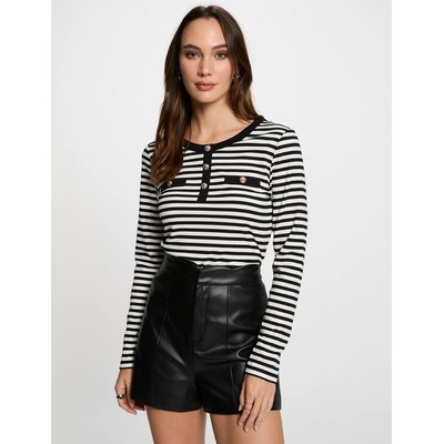 T-shirt manches longues rayé MORGAN