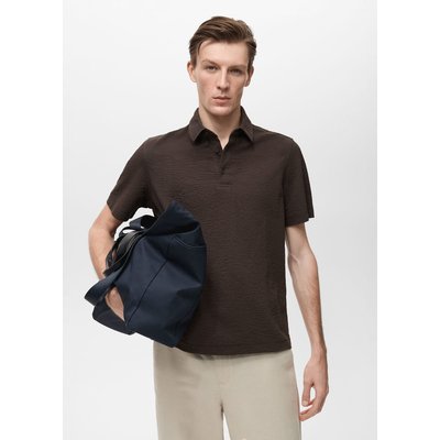 Polo coton seersucker MANGO MAN