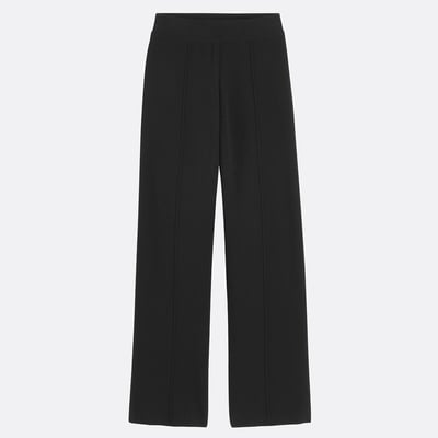 Pantalon large taille haute, laine milano mélangée LA REDOUTE COLLECTIONS