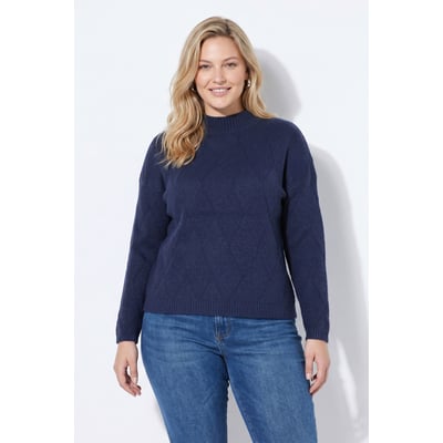 Pull oversize, motif losanges ULLA POPKEN