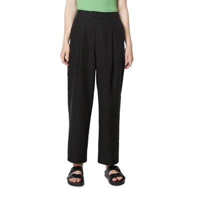 Pantalon à pinces cropped en mélange de lin LENZING™ ECOVERO™ MARC O’POLO DENIM