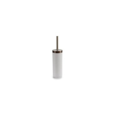 Balai Brosse WC Inox et Plastique Blanc WADIGA