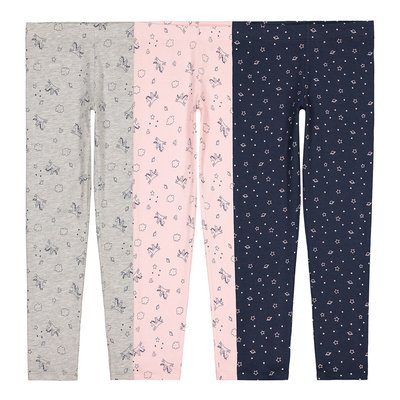 Lot de 3 leggings en coton stretch licornes LA REDOUTE COLLECTIONS