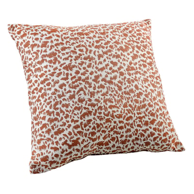 Coussin jacquard abstrait texturé style naturel LINDER