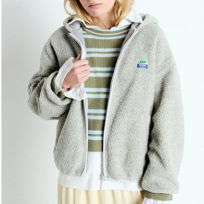 Veste ample à capuche en sherpa, HOKTOWN AMERICAN VINTAGE