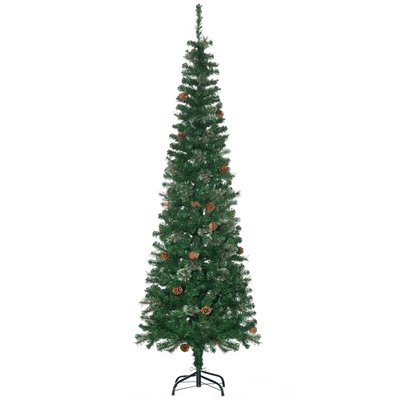 Sapin de Noël artificiel 556 branches 42 pommes de pin inclus HOMCOM