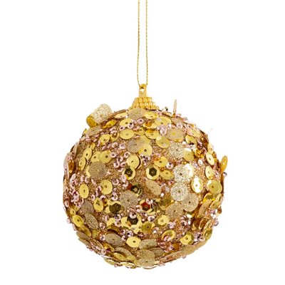 Set de 10 boules de Noël doré - 6cm WADIGA