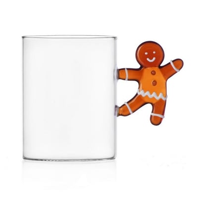 Mug verre noël bonhomme pain d'épices  SWEET & CANDY ICHENDORF