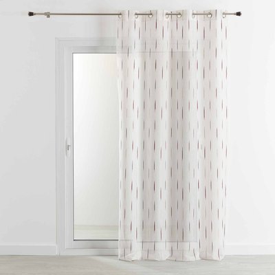 Voilage en étamine à jacquard rayé HOME MAISON