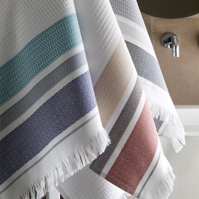 Serviette de bain 210 g/m², FOLK LE JACQUARD FRANCAIS