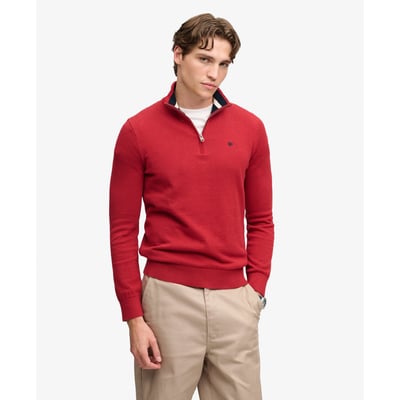 Pull à demi-zip en coton Preppy Essential SUPERDRY