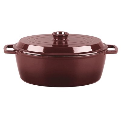 Cocotte en fonte ovale 33cm - "Masseiron Merlot" LAGUIOLE CUISSON