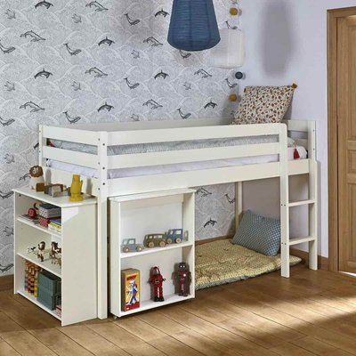 Lit mi-hauteur combiné Bois massif  DAVON AKITEN RETAIL