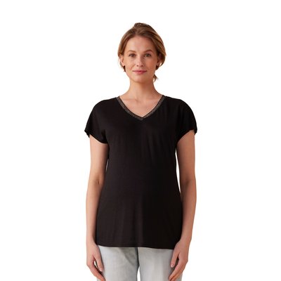 Tee-shirt grossesse col V irisé ENVIE DE FRAISE
