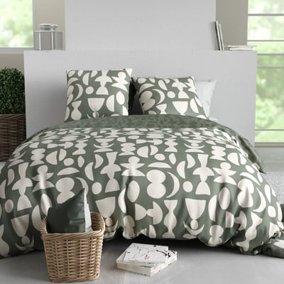 housse couette avec taie(s) en coton, Lune C DESIGN HOME TEXTILE