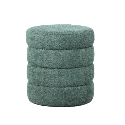 Pouf tissu bouclette rase ZAGO