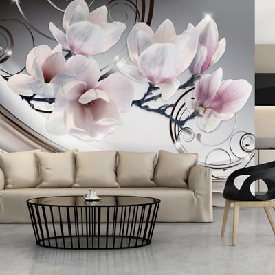 Papier peint intissé panoramique Fleurs Belle Magnolia EDEN
