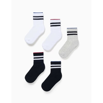 Lot de 5 paires de chaussettes midi de sport ZIPPY