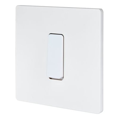 Interrupteur Duo Poussoir M Blanc Mat MODELEC