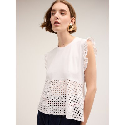 T-shirt sans manches en jersey de coton MOTIVI