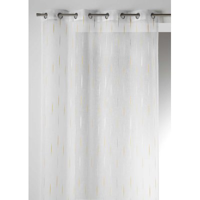Voilage en Etamine Jacquard "Traits Fins" HOME MAISON