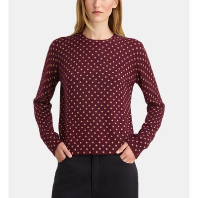 Pull droit flow pois maille laine GALERIES LAFAYETTE