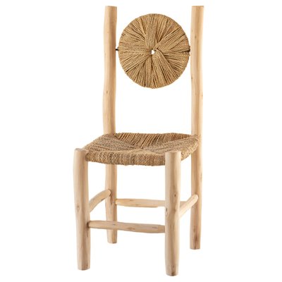 Chaise bois dossier rond -  LOJI HOME MAISON