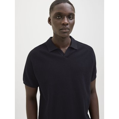 Gestricktes Poloshirt ohne Knöpfe JACK & JONES