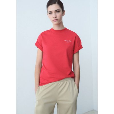 T-shirt coton message imprimé MANGO
