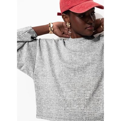 Sweat oversize à carreaux PROMOD