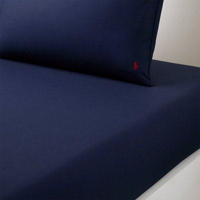 Drap housse en percale de coton, POLO PLAYER RALPH LAUREN HOME