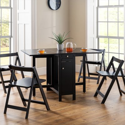Walter Space Saving Dining Table and Chairs Set (Seats 4) SO'HOME