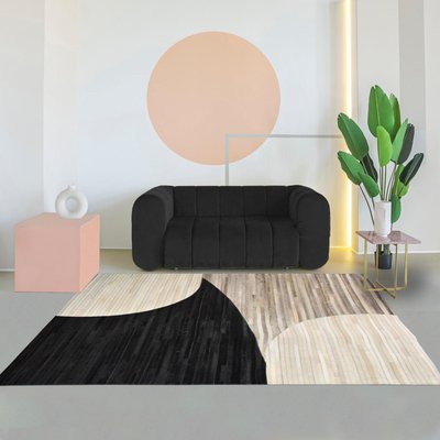 Tapis en peau de vache kilm fait à la main UN AMOUR DE TAPIS